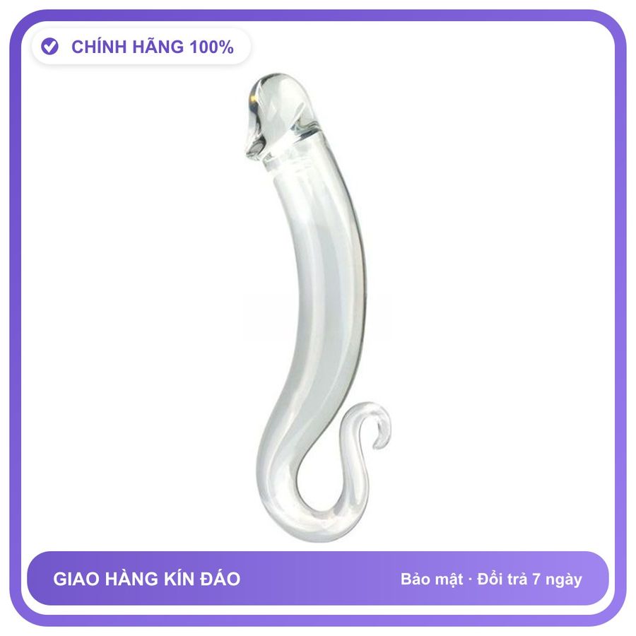 Dương vật giả Thủy Tinh Penis D Đầu Móc