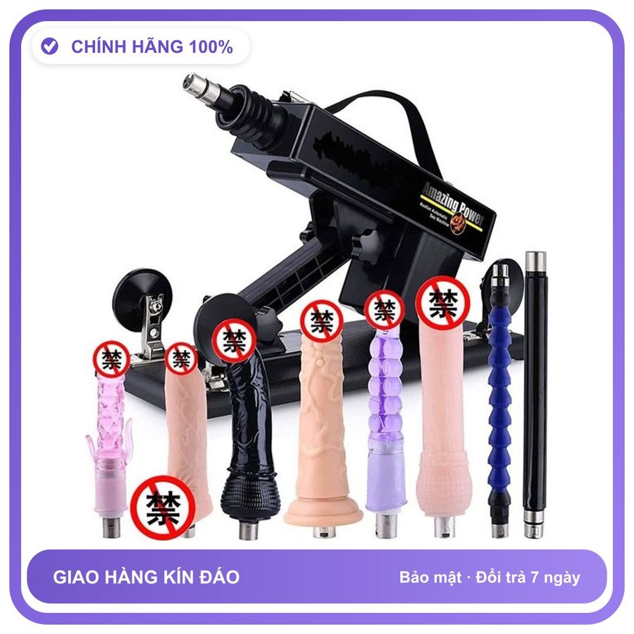 Dương vật giả Súng Máy 8 Đầu Đ Amazing Power
