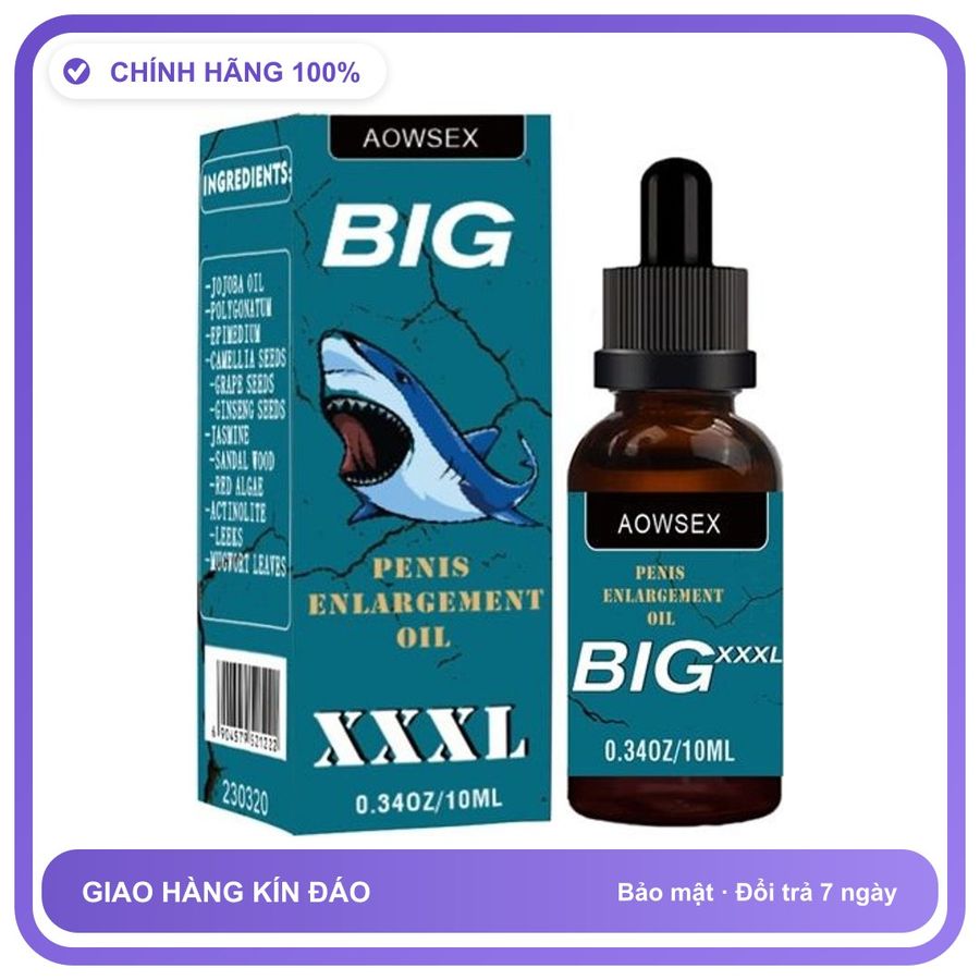 Tinh dầu chống xuất tinh sớm cương dương Aowsex Big Chai 10ml