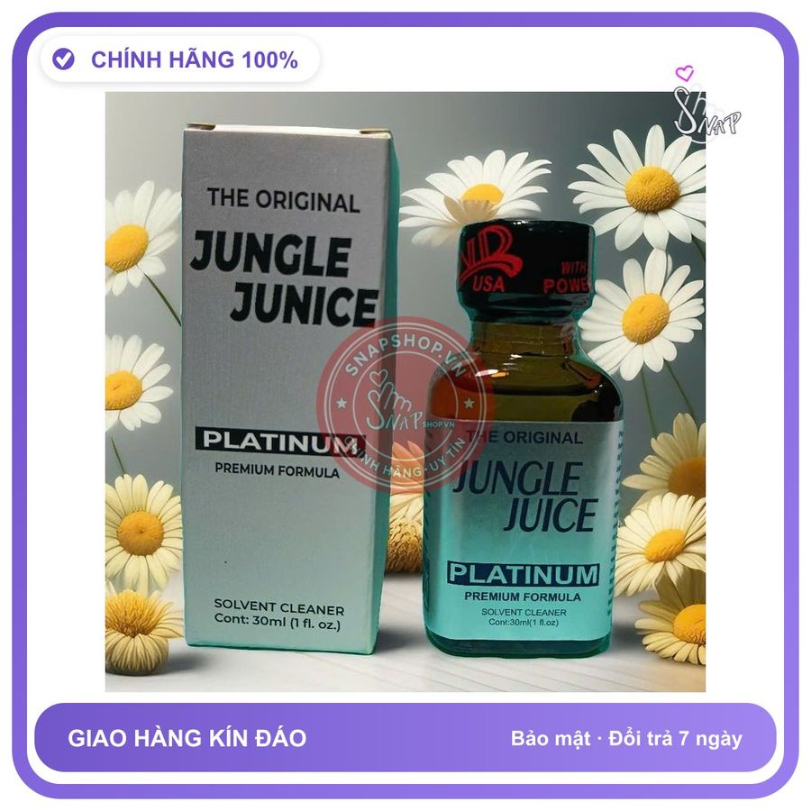 Chai hít tăng khoái cảm Popper Jungle Juice 30ml Popper 30ml usa mạnh, ko nhức đầu, ko bỏng mũi, che tên sp