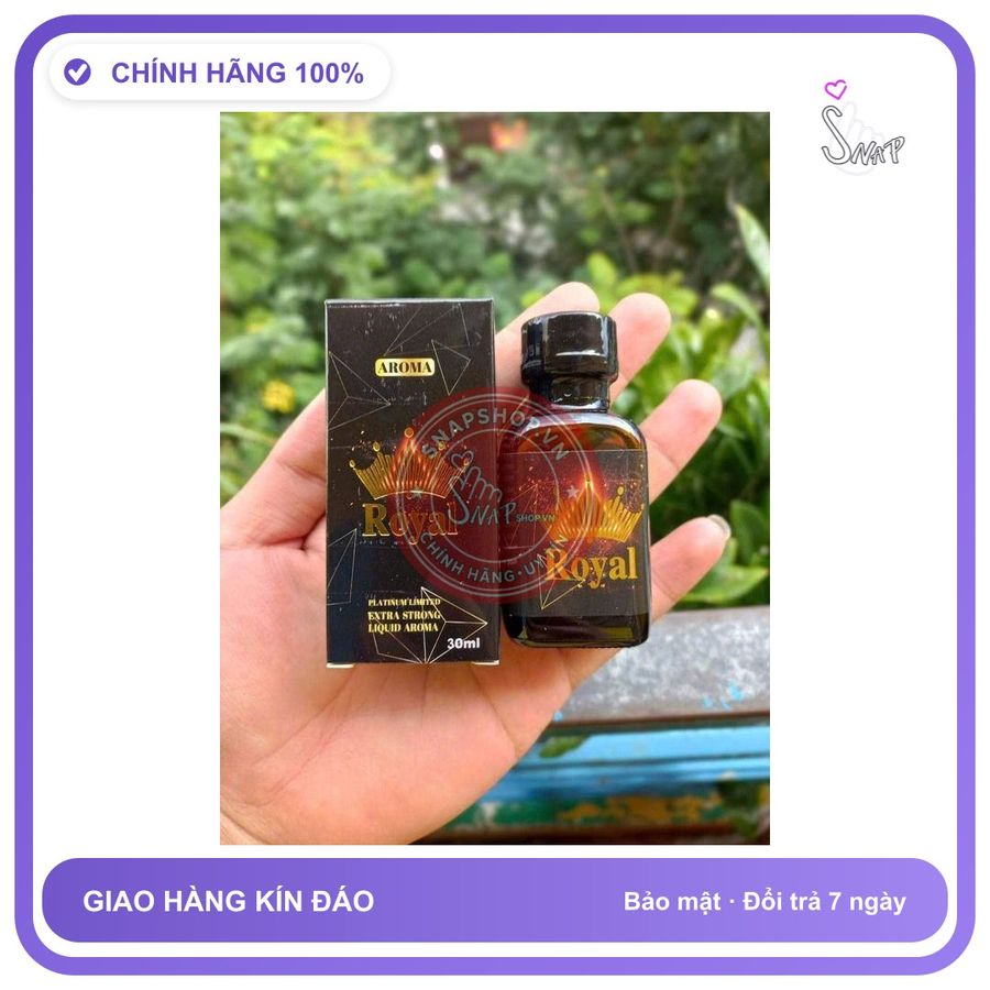 Chai hít tăng khoái cảm Popper Royal 30ml popper 30ml usa Royal cực mạnh, dùng cho người lờn nặng, che tên sp