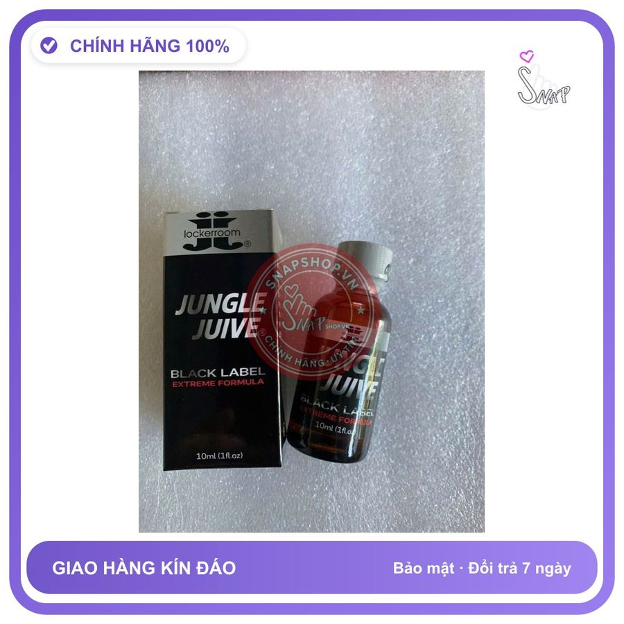 Chai hít tăng khoái cảm Popper lockerroom 30ml Popper JUNGLE JUIVE 30ml USA cao cấp chính hãng, không cồn, mùi dịu, phê mạnh, chông che tên sp