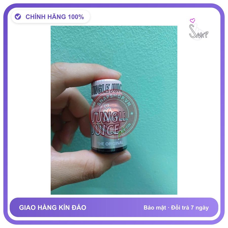 Chai hít tăng khoái cảm Popper Jungle Juice 10ml Popper 10ml USA, Dòng Cực Mạnh, Phê Lâu, Tác Dụng Tức Thì, Che Tên
