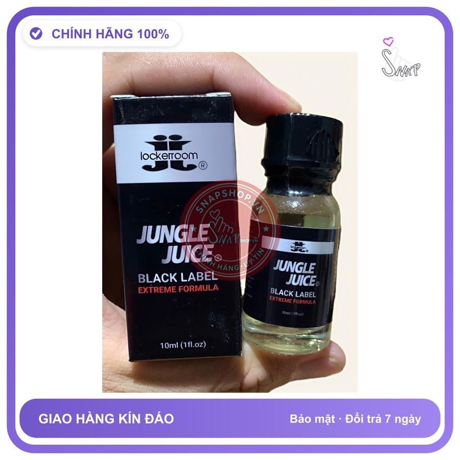 Chai hít tăng khoái cảm Popper lockerroom Chính hãng POPPER 1OML USA JUNGLE JUICE CỰC MẠNH, CHO NGƯỜI LỜN LÂU NĂM,CHE TÊN SP chính hãng