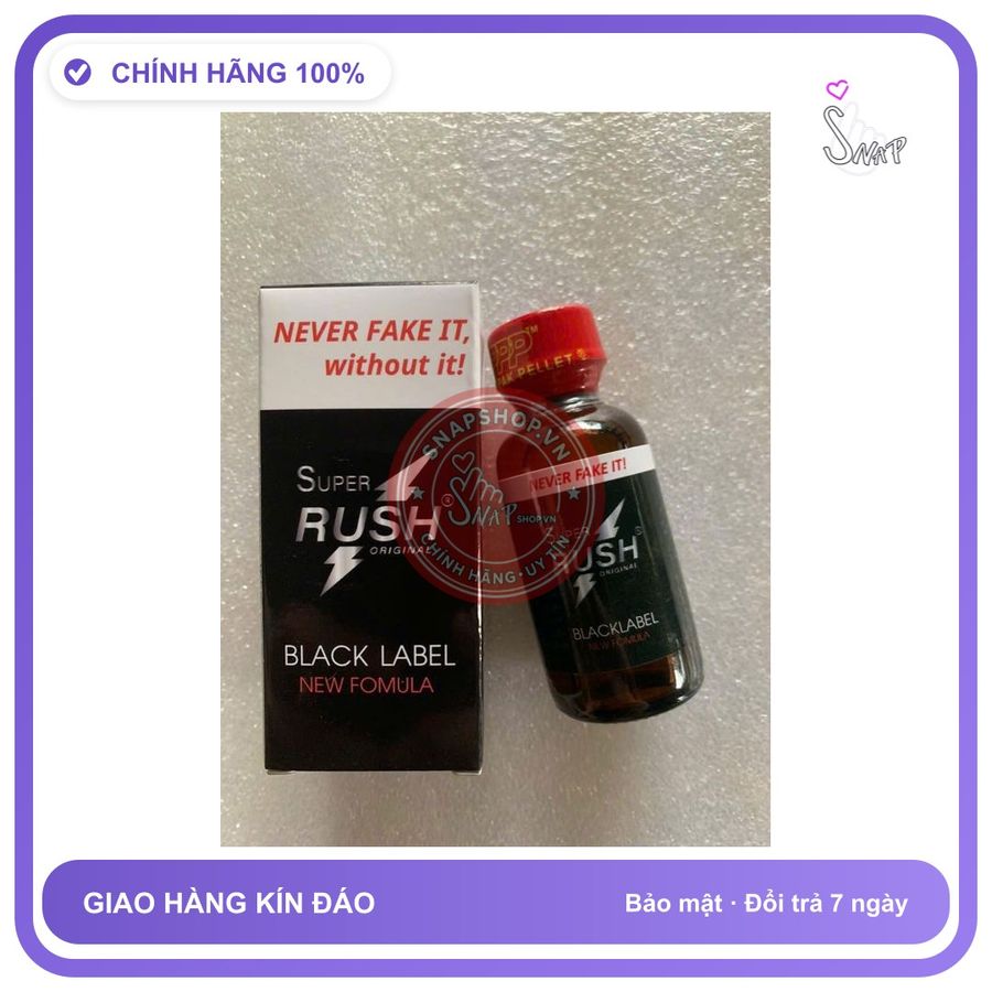 Chai hít tăng khoái cảm Popper SUPER RUSH 30ML POPPER 30ML RUSH CỰC MẠNH, CHO NGƯỜI LỜN LÂU NĂM,CHE TÊN SP