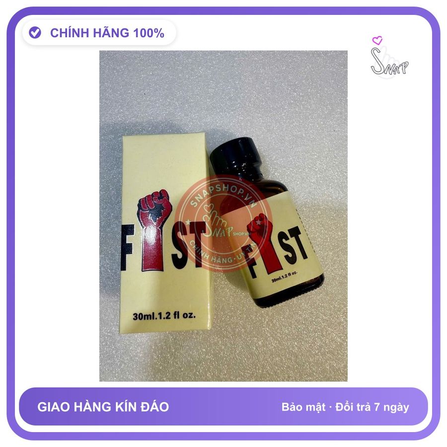 Chai hít tăng khoái cảm Popper FIST 30ml Popper 30ml, dòng mạnh cao cấp, tác dụng tức thì, ko nhức đầu,ko bỏng mũi,che tên