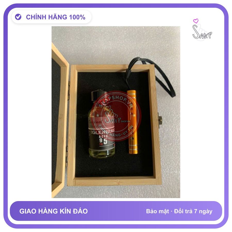 Chai hít tăng khoái cảm Popper GLENEBURG 30ml Popper 30ml cao cấp hộp gỗ kèm ống hít, che tên sp