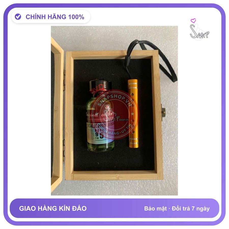 Chai hít tăng khoái cảm Popper GLENENBURG 30ml Popper 30ml cao cấp hộp gỗ sang trọng kèm ống hít, che tên sp