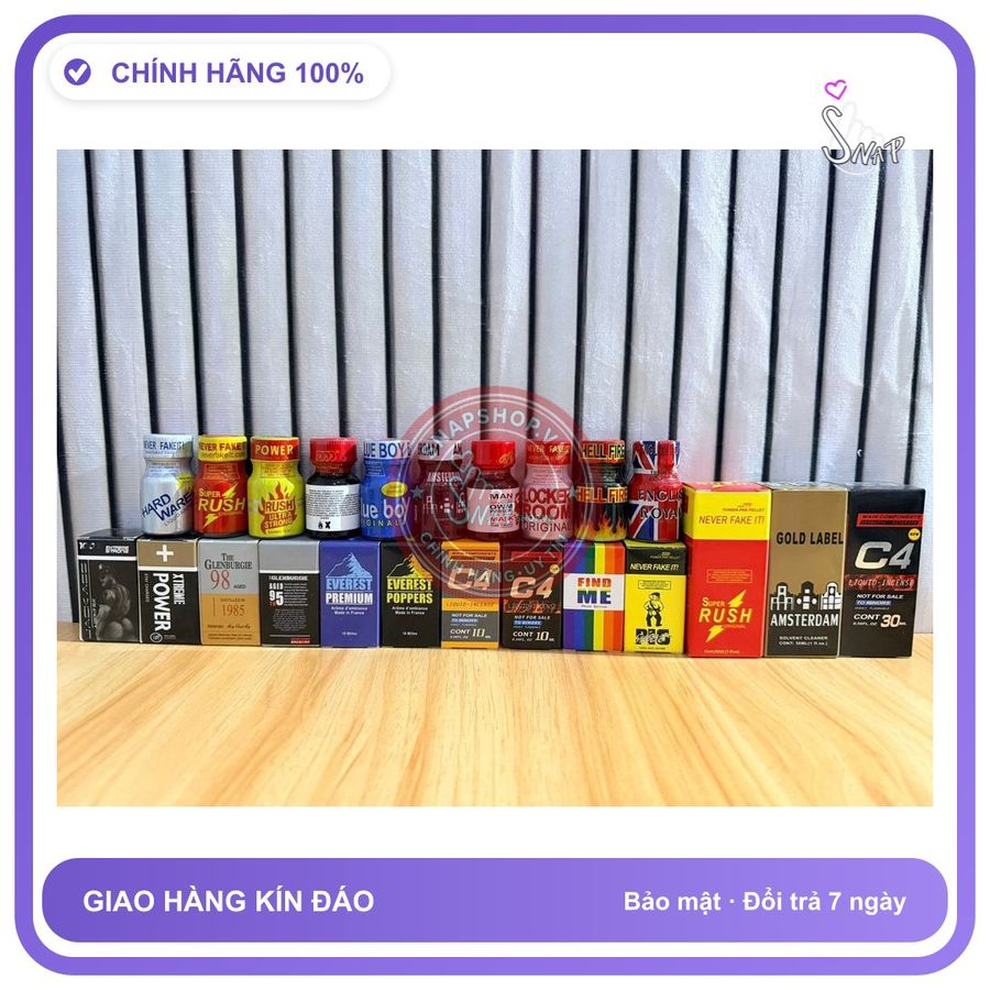 Chai hít tăng khoái cảm Popper C4 10ml Popper 10ml, giá sỉ, lấy ngẫu nhiên, shop sẽ lấy chai tốt nhất cho khách