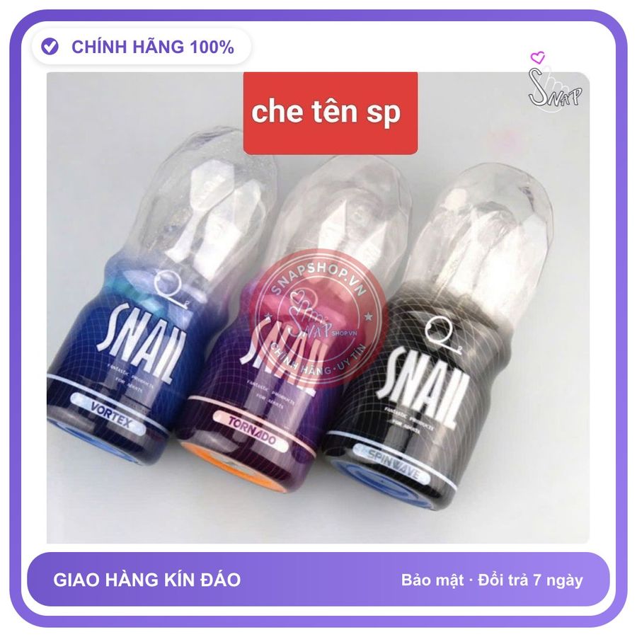 SNAIL Cốc massage, chất liệu silicon trong suốt, che tên sp