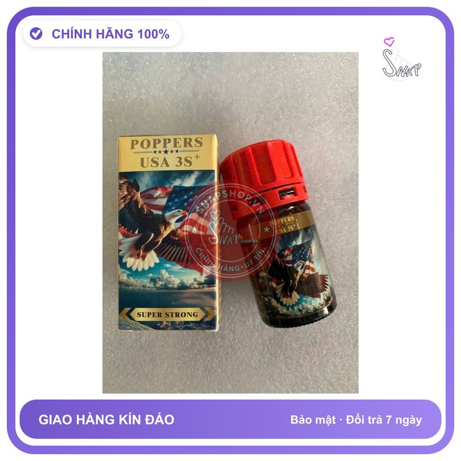 Chai hít tăng khoái cảm Popper POPPERS 40ml Popper 40ml USA CỰC MẠNH, Mùi Dịu, Phê Lâu CTSP