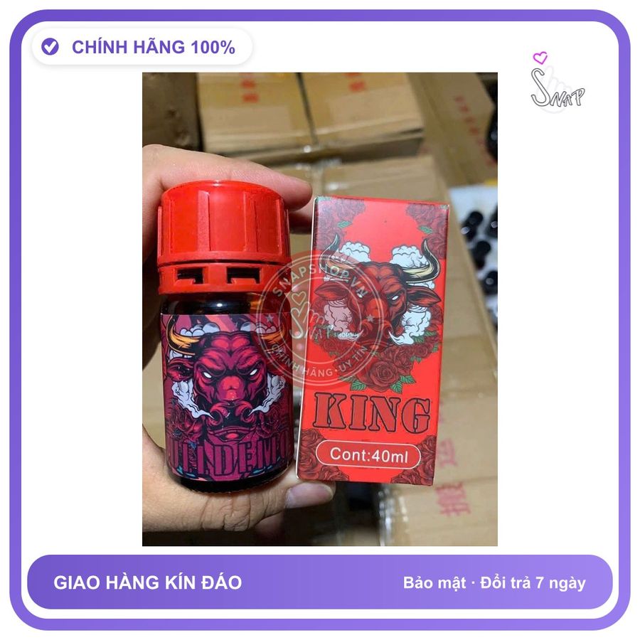 Chai hít tăng khoái cảm Popper KING 40ml Popper 40ml USA CỰC MẠNH, chính hãng 0012