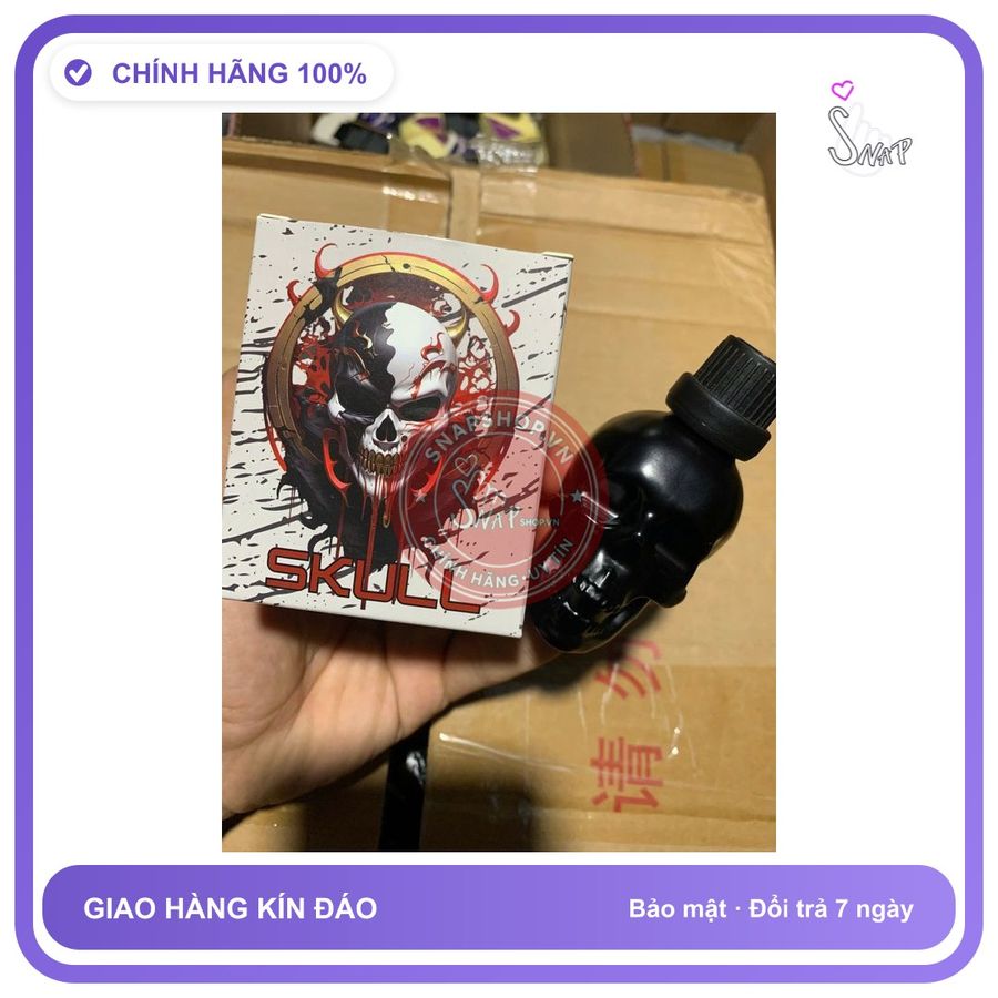 Chai hít tăng khoái cảm Popper SKULL 40ml Popper 40ml Đầu Lâu USA CỰC MẠNH, Không cồn