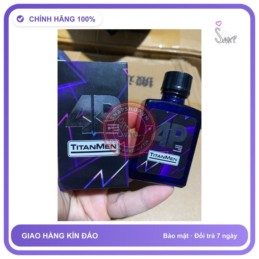 Chai hít tăng khoái cảm Popper TITANMEN 40ml Popper Nước Hoa TITANMMEN 40ml, mạnh, mùi thơm dịu