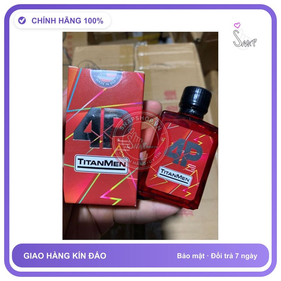 Chai hít tăng khoái cảm Popper TITANMEN 40ml Popper 40ml Titanmen Nước Hoa,Usa Cực Mạnh, mùi thơm dịu