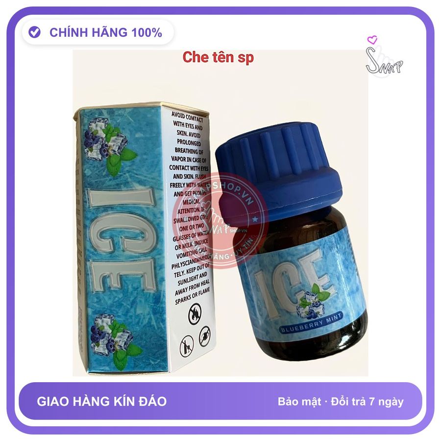 Chai hít tăng khoái cảm Popper ICE 20ml Popper ICE 20ml CỰC MẠNH, Chống lờn, Mùi Dịu, Phê Lâu, che tên sp