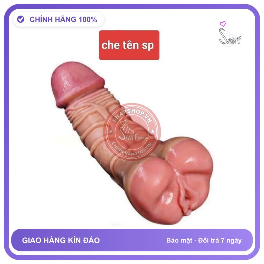 Đồ chơi người lớn Dương vật giả kèm âm đạo 2 trong 1,che tên sp