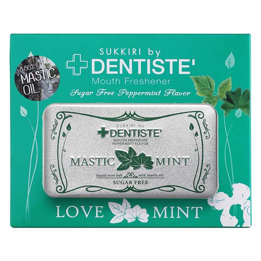Kẹo phòng the DENTISTE MASTIC LOVE MINT Thái Lan cao cấp hương bạc hà tăng khoái cảm cho các cặp đôi (hộp 20 viên) -Kẹo ngậm BJ Chính Hãng cho các cặp đôi