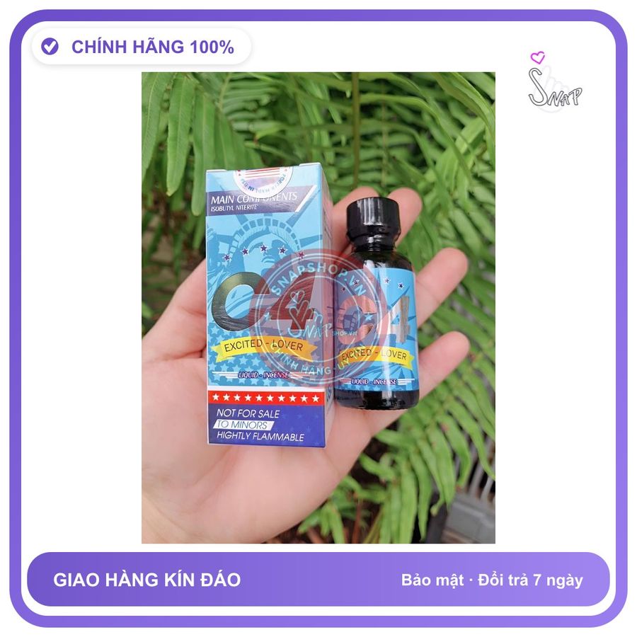 Chai hít tăng khoái cảm Popper C4 30ml Popper C4 30ml USA Hàng Chính Hãng, Giúp Tăng Khoái Cảm Cực Nhanh, Phê Lâu