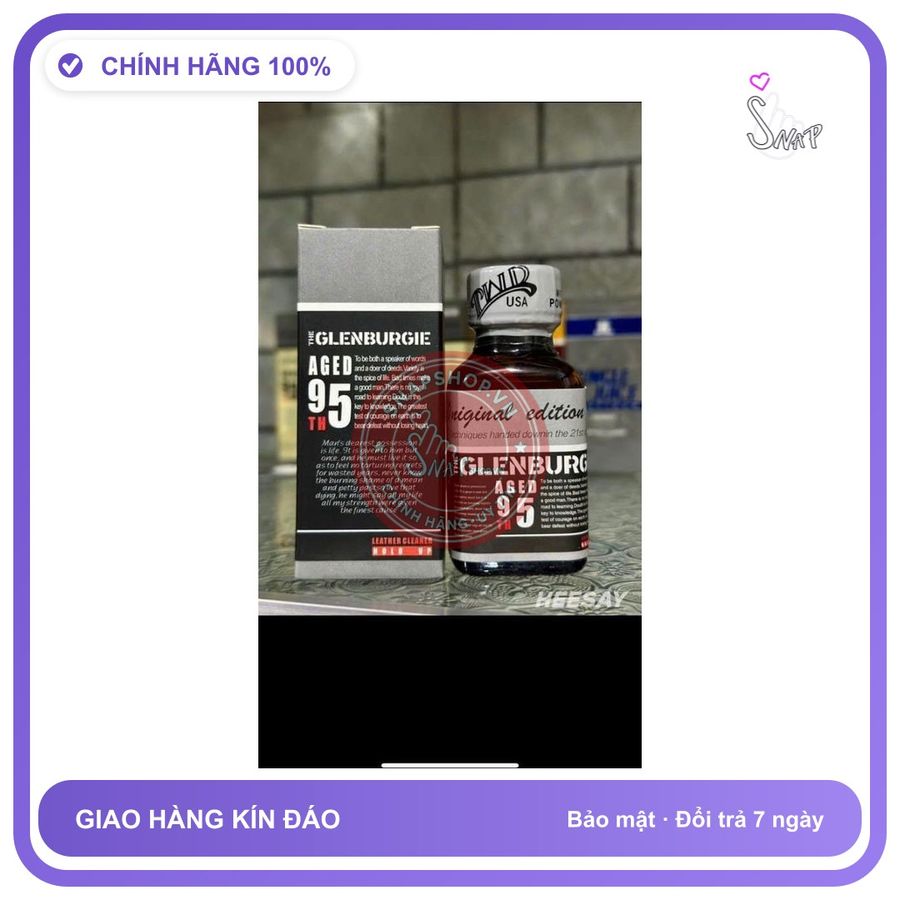 Chai hít tăng khoái cảm Popper GLENBURGIE 30ml popper 30ml usa chính hãng,mùi dịu,không cồn, ko bỏng mũi,che tên sp