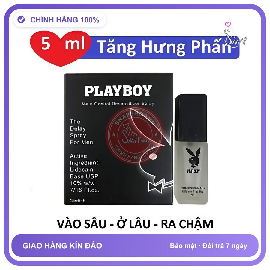 Viên uống hỗ trợ sinh lý nam PLAYBOY Chai xịt cương cứng cho nam, kích thích mạnh, tác dụng cứng cực nhanh, kéo dài thời gian quan hệ, che tên sp