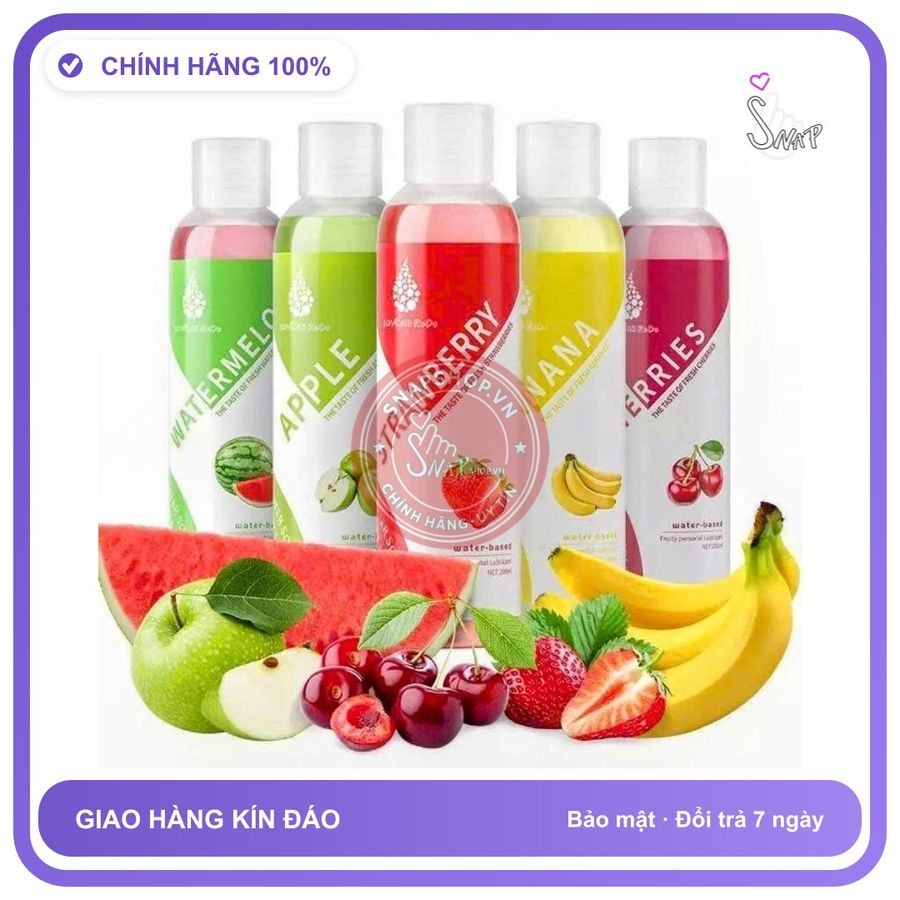Gel bôi trơn LOVE WATER 2000 200ml Gel bôi trơn 200ml, mùi thơm trái cây, độ trơn cao, lâu khô,an toàn lành tính, dễ rửa