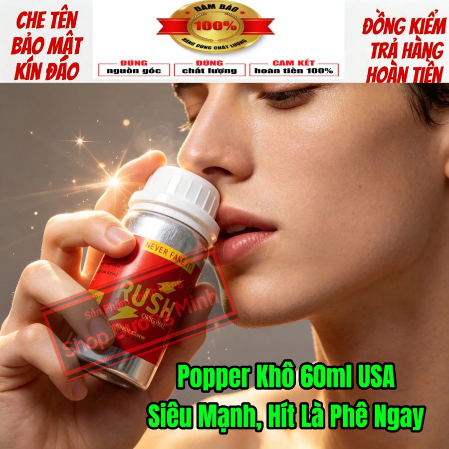 Chai Hít Popper Khô 60ml USA, Hàng Chính Hãng, Siêu Mạnh 