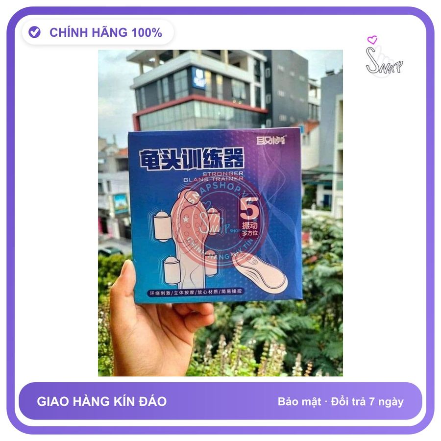 巨贝克 Máy rung dương vật, 5 cục rung cực mạnh, 3 chế độ rung, tê sướng, che tên chính hãng