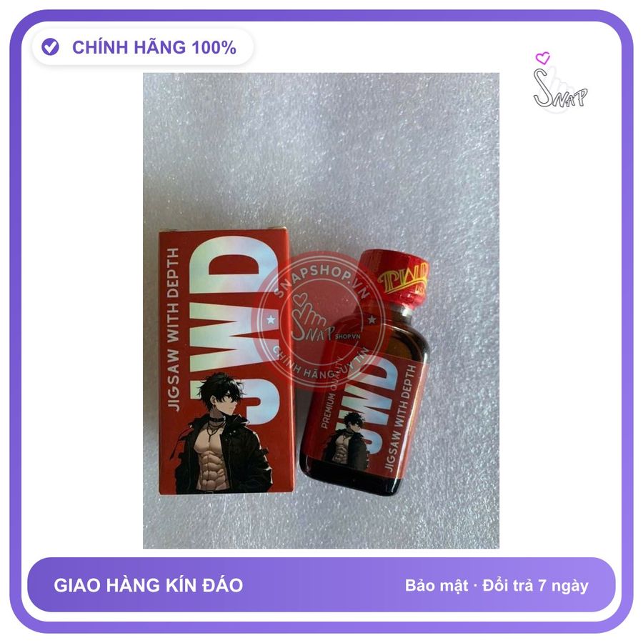 Chai hít tăng khoái cảm Popper JWD 30ml Popper Mỹ 30ml, Hàng Chuẩn, Mạnh Phê,Tác Dụng Tức Thì Khi Hít Xong,Che Tên SP