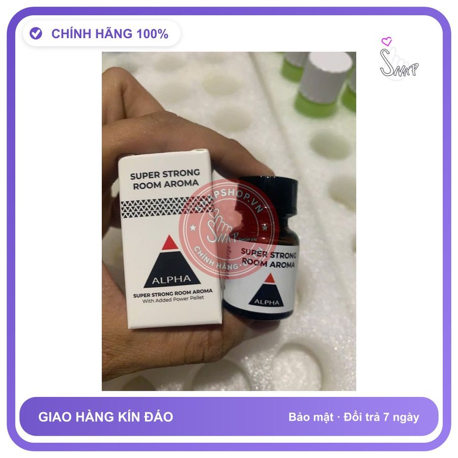 Chai hít tăng khoái cảm Popper ALPHA 10ml Chai hít tăng khoái cảm, hỗ trợ tình dục hưng phấn hơn 10ml Usa