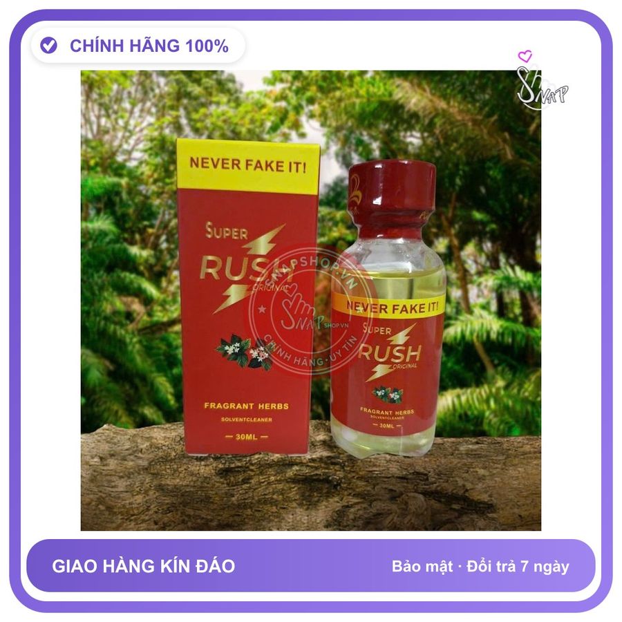 Chai hít tăng khoái cảm Popper Super Rush 30ml Popper 30ml USA RUSH, Giúp Tăng Hưng Phấn Cực Nhanh, Hít Xong Tác Dụng Tức Thì