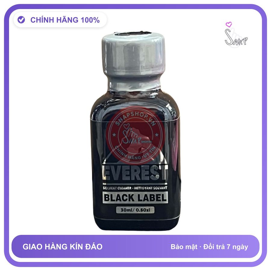 (Che Tên) Popper Everest Black Label 30ml USA Bảo Mật Tuyệt Đối