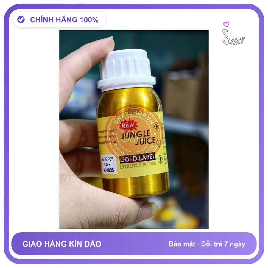 Chai hít tăng khoái cảm Popper Jungle Juice 100ml Chai hít Popper khô 100ml USA. cực mạnh,Hít Xong Phê Liền, che tên sản phẩm bảo mật kín đáo