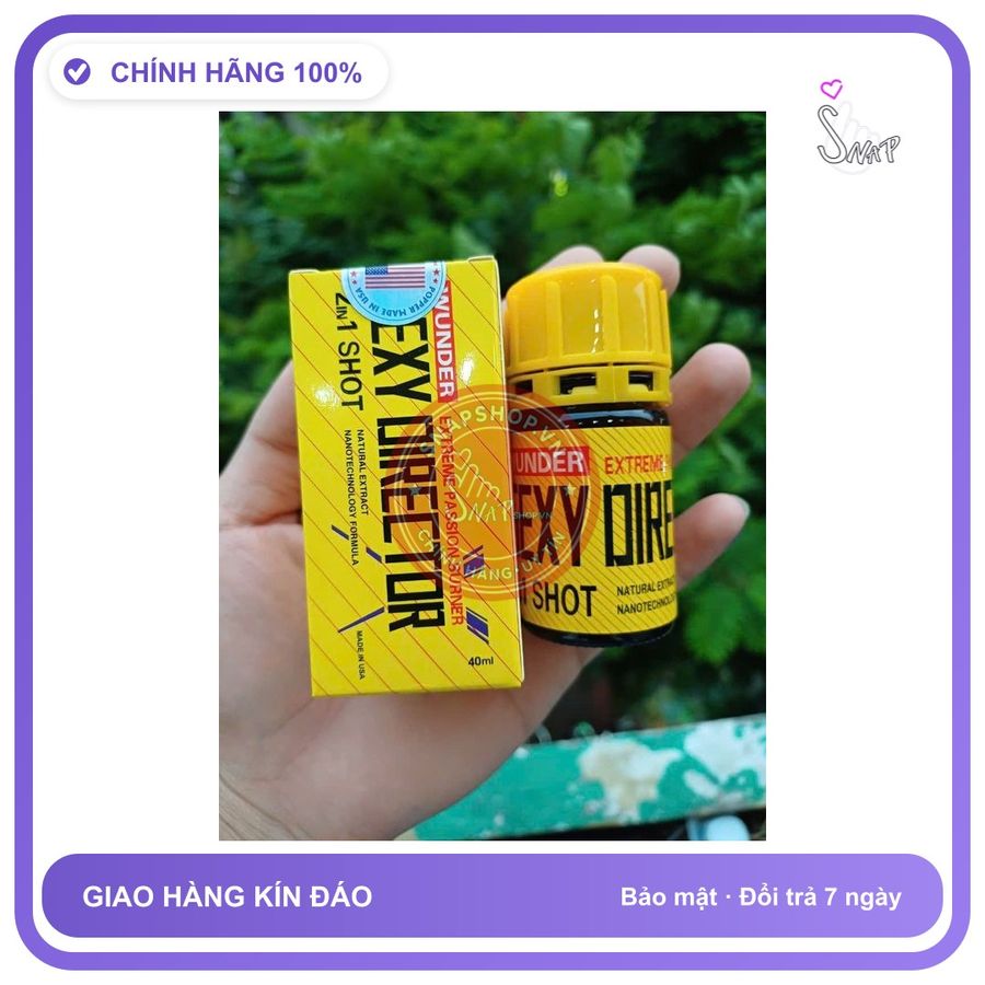 Chai hít tăng khoái cảm Popper WUNDER 40ml Chai hít Popper 40ml USA, Cực Mạnh, Hít Xong Phê Liền