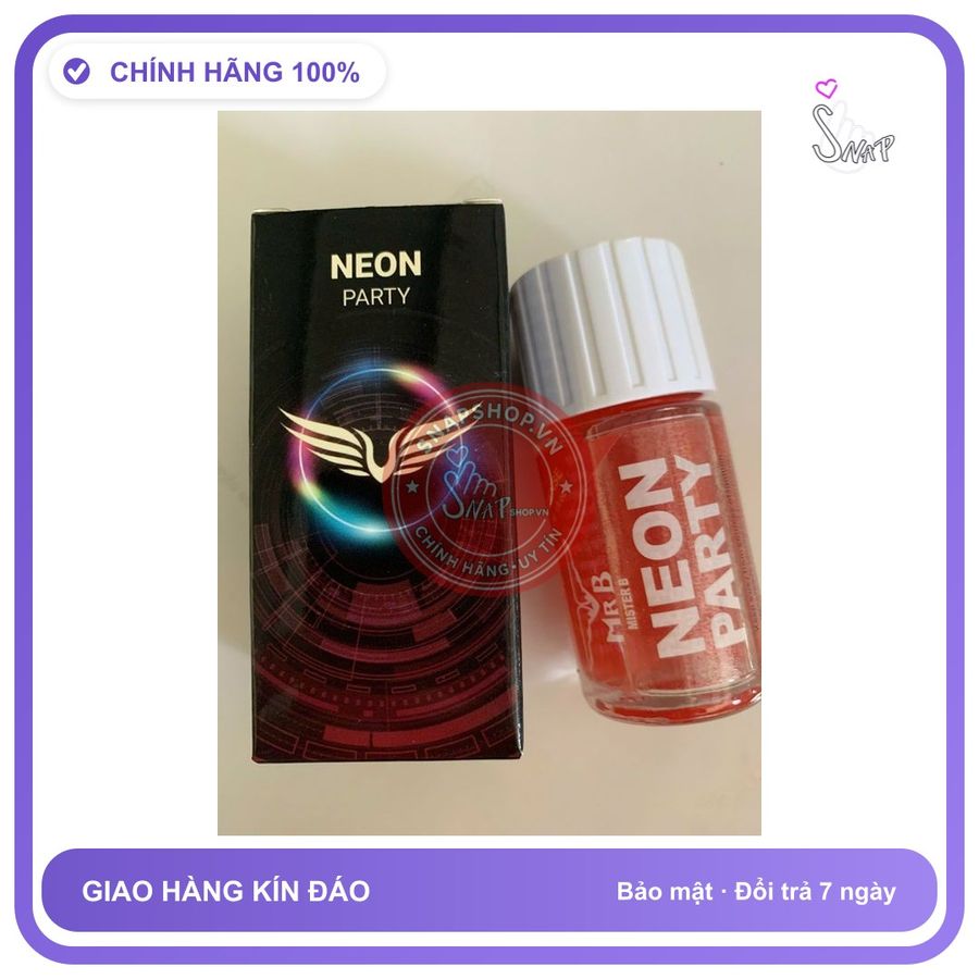 Chai hít tăng khoái cảm Popper MR B 40ml Popper NEON 40ml, Chính Hãng, Giảm Giá, che tên sản phẩm bảo mật kín đáo