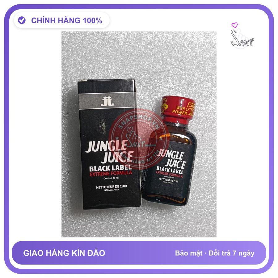 Chai hít tăng khoái cảm Popper Jungle Juice 30ml Tinh dầu thơm Popper 30ml, che tên sản phẩm bảo mật kín đáo