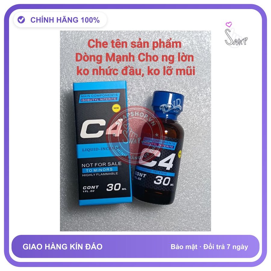 Chai hít tăng khoái cảm Popper PAND 30ml Popper 30ml USA Hàng Sịn, Siêu Mạnh, Kích Thích Hưng Phấn Cực Mạnh, Hít Xong Phê Liền