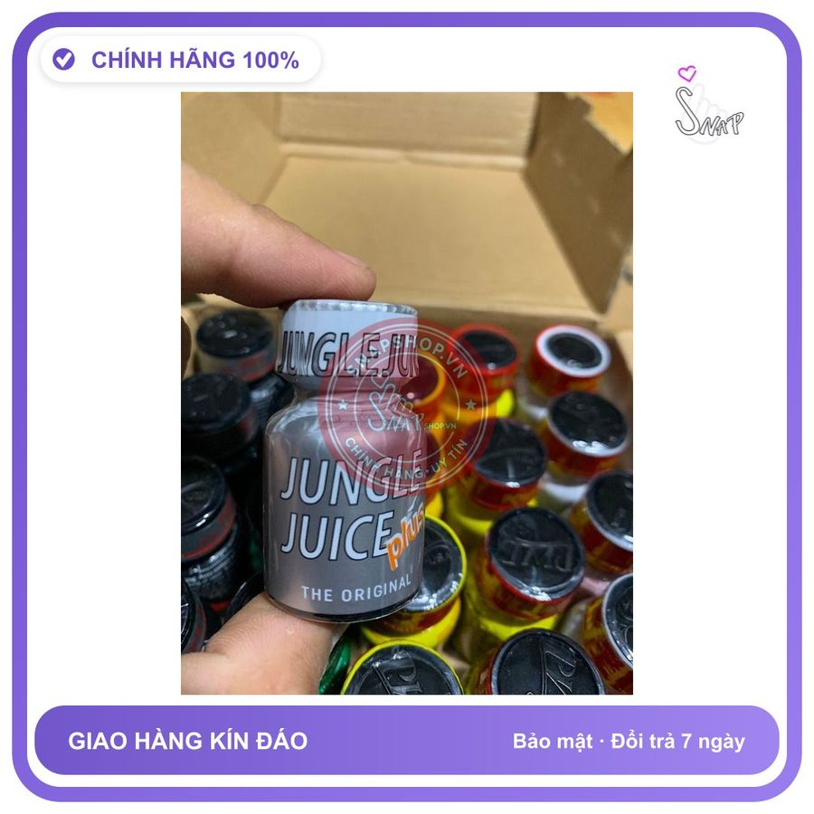 Chai hít tăng khoái cảm Popper JUNGLE JUICE 10ml Popper 10ml USA, Dòng Chính Hãng, Kích Thích Cực Mạnh, Tăng Cảm Giác Cực Nhanh