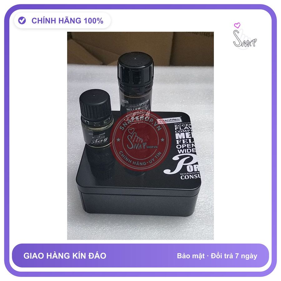 Chai hít tăng khoái cảm Popper TITANMEN 40ml Popper cao cấp cho ng lờn combo 2 chai 40ml + 20ml,Kích Thích Hưng Phấn Cực Mạnh, Tác Dụng Cực Nhanh