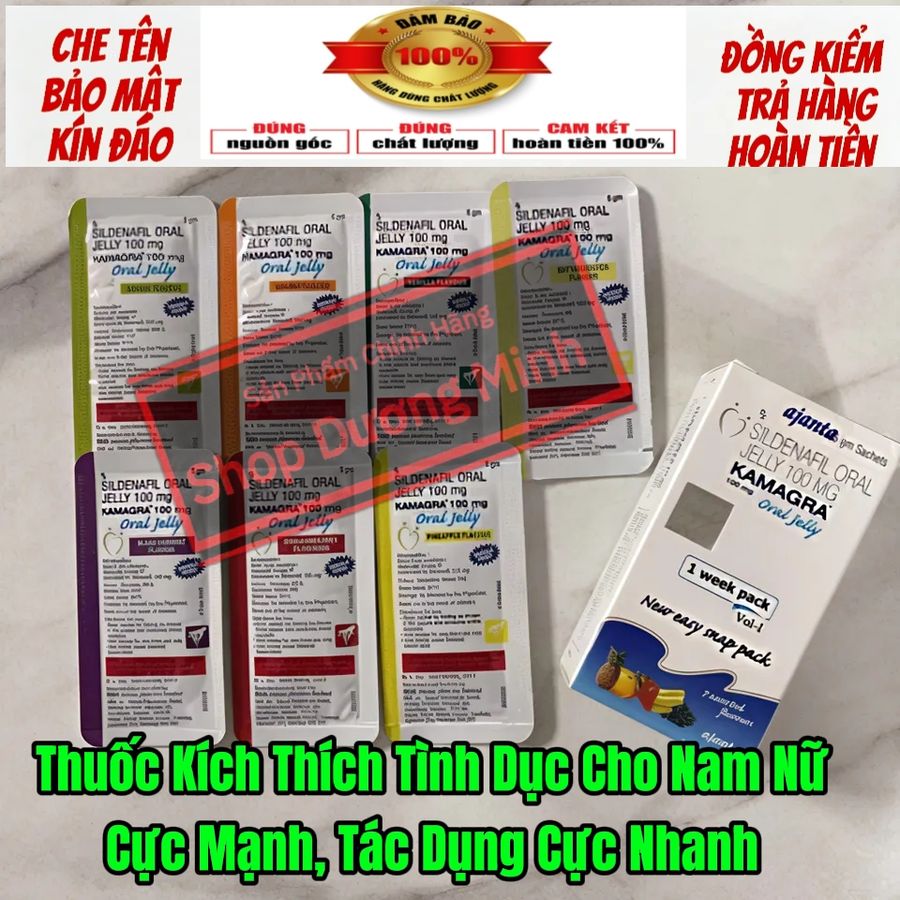 Hộp 7 gói Thạch Siro , Giúp Kích Thích T Dục Cực Mạnh, Tác Dụng Phê Cực Lâu, Dùng Được Cho Nam Nữ 
