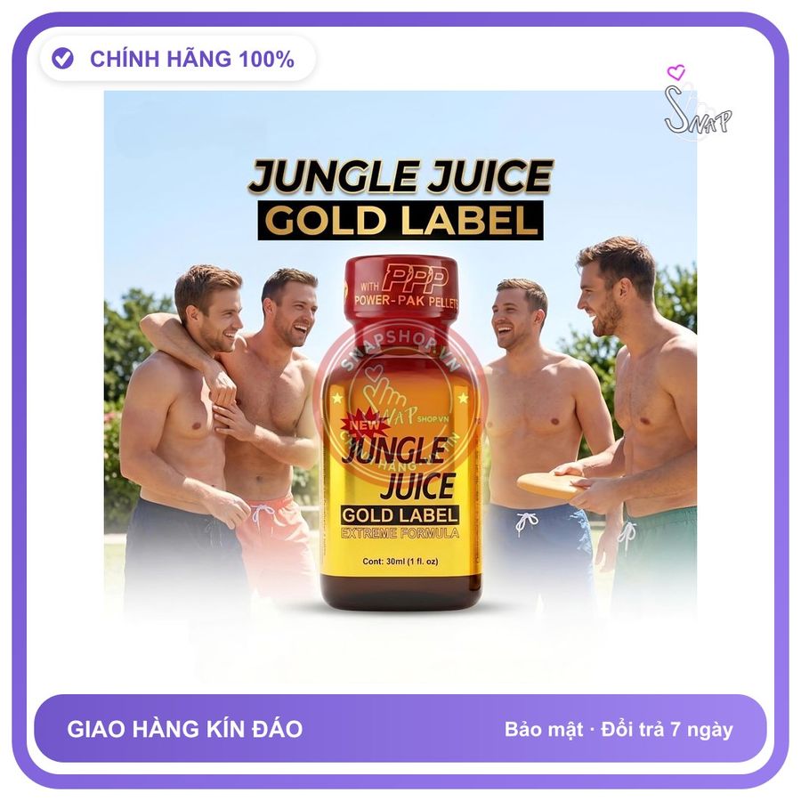 Chai hít tăng khoái cảm Popper Jungle Juice 30ml Popper mỹ 30ml, Cực Mạnh, Hít Xong Phê Tức Thì, che tên sản phẩm bảo mật kín đáo