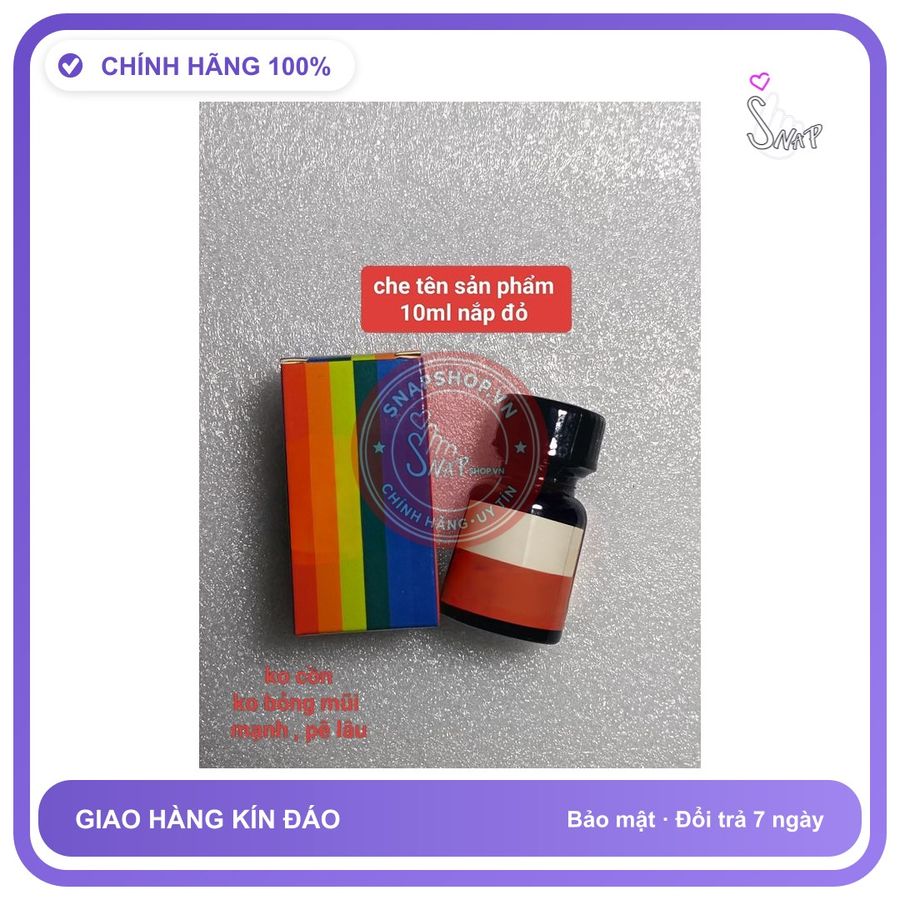 10ml Tinh dầu pp 10ml USA nắp đỏ, che tên sản phẩm bảo mật kín đáo