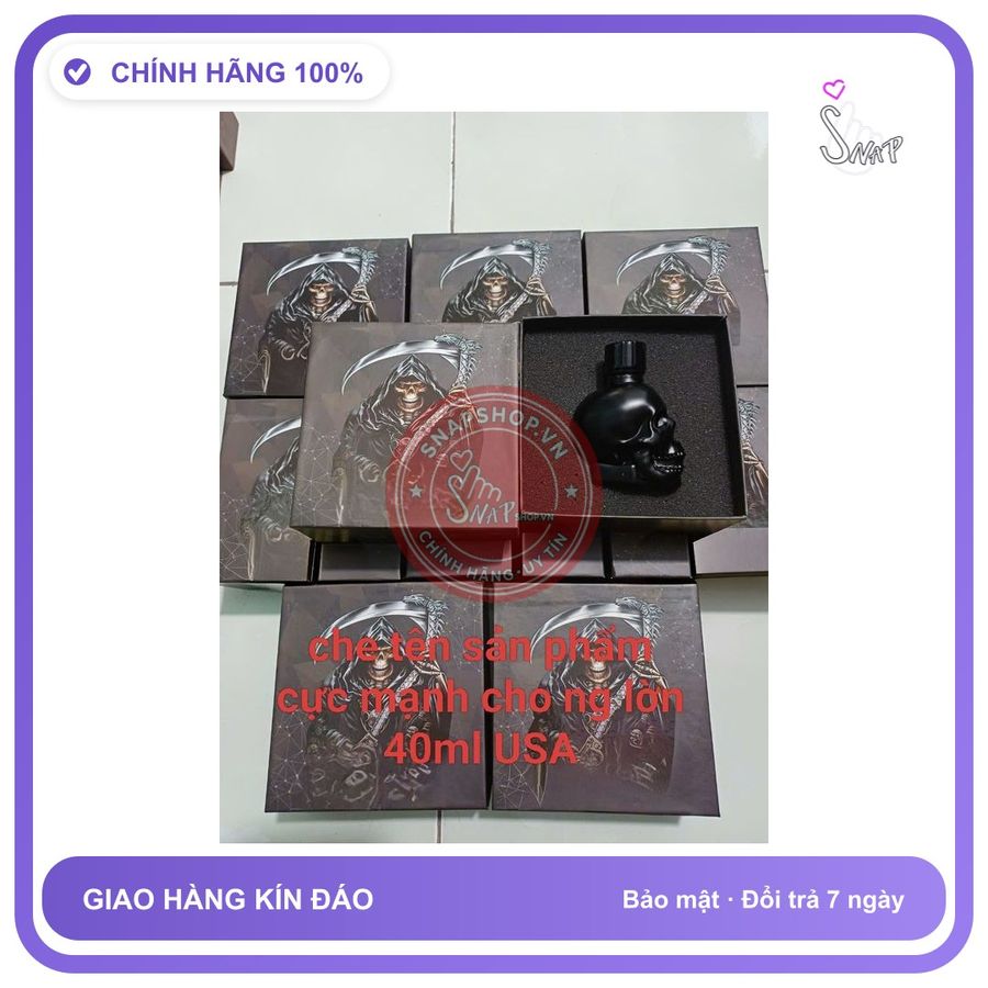 40ml Tinh dầu pp 40ml USA đầu lâu, cực mạnh, che tên sản phẩm bảo mật kín đáo