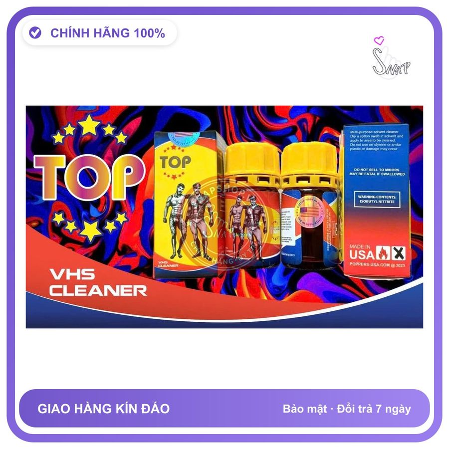 Chai hít tăng khoái cảm Popper TOP 40ml Popper 40ml USA Cho Top Chống Xìu, Kích Thích Cực Mạnh, Hiệu Quả Tức Thì