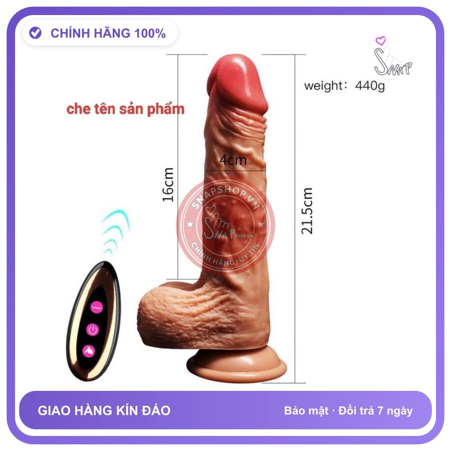 Đồ chơi người lớn Dương vật giả gắn tường, nhiều chế độ, rung xoay, tê sướng, che tên sản phẩm bảo mật kín đáo