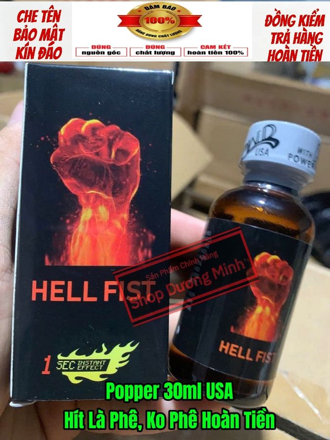 Popper 30ml USA, Kích Thích Cực Mạnh, Cho Ng Chơi BDSM, Che Tên.