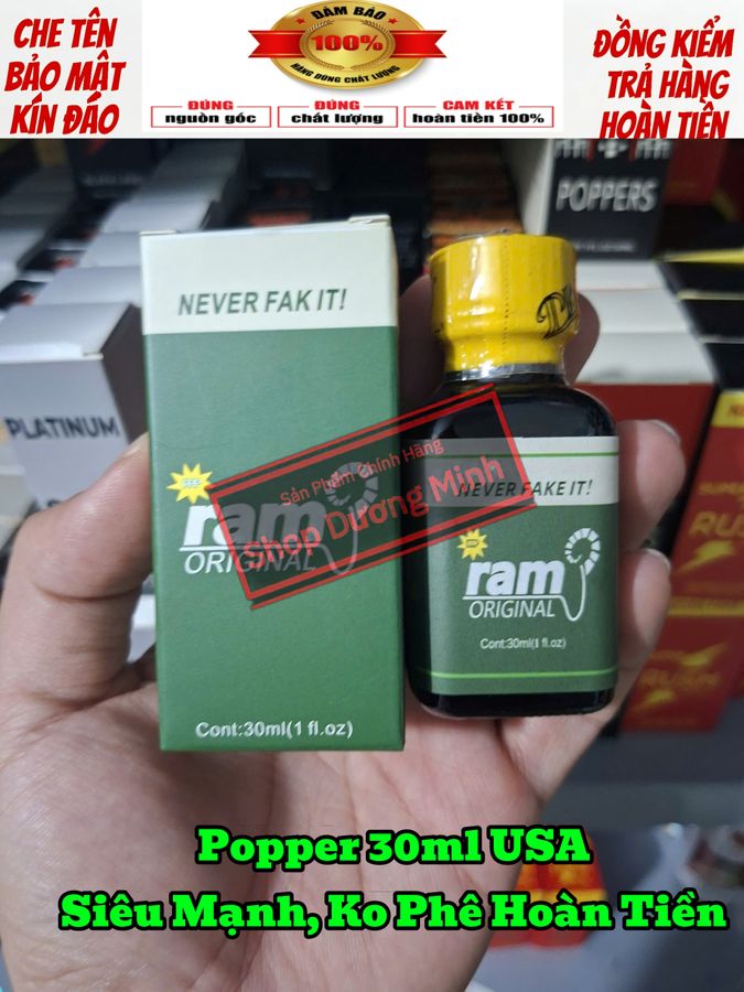 Popper 30ml USA, Dòng Cao Cấp Cực Mạnh,Hàng Chính Hãng Bao Phê 
