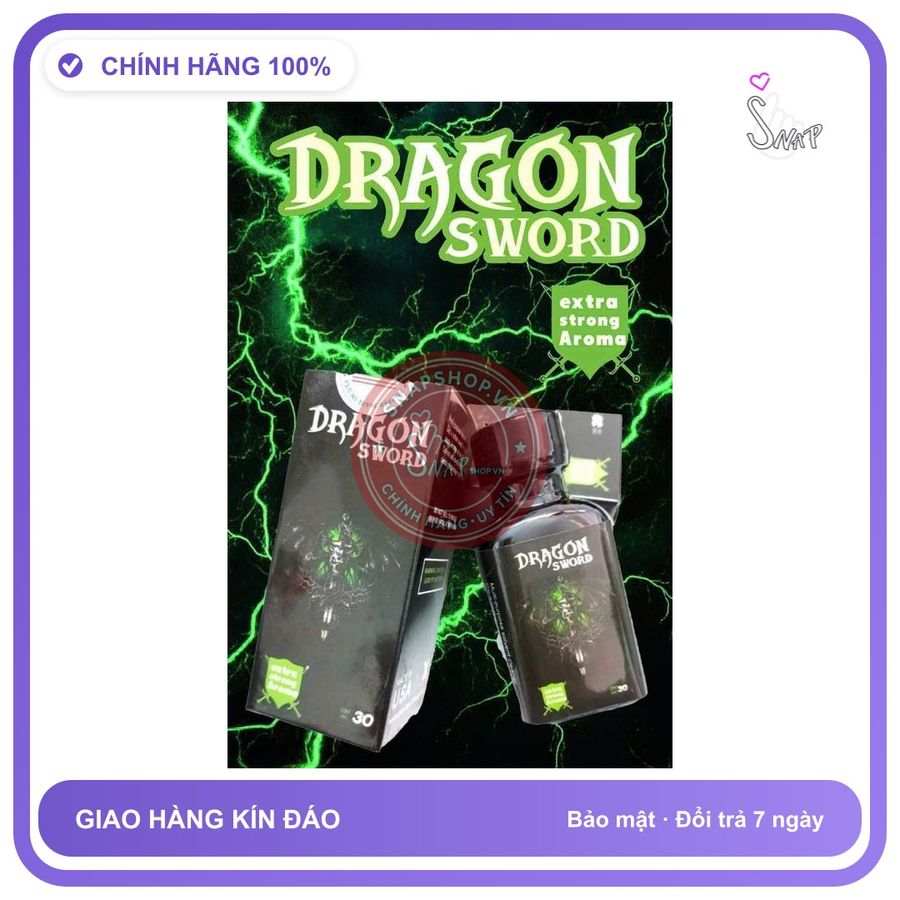 Chai hít tăng khoái cảm Popper Dragon Sword 30ml Popper 30ml USA, mẫu mới, kích thích cực mạnh, hiệu quả tức thì,phê lâu