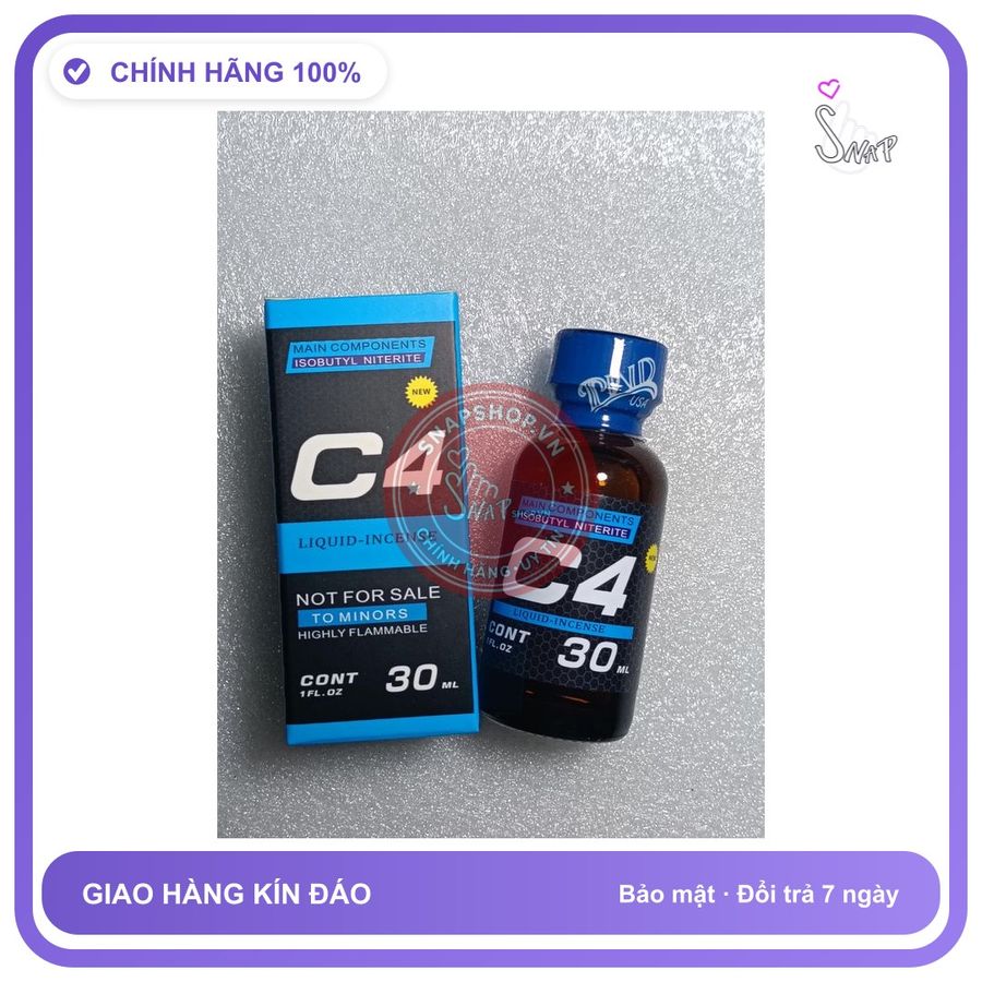 Chai hít tăng khoái cảm Popper PAND 30ml Popper 30ml USA, Kích Thích Tăng Khoái Cảm Cực Mạnh, Tác Dụng Mạnh Tức Thì, che tên sản phẩm bảo mật kín đáo