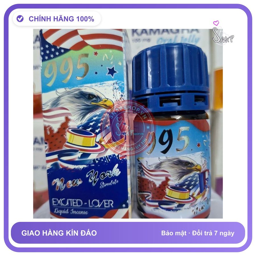 Chai hít tăng khoái cảm Popper 995 40ml Popper 40ml USA,Hàng Cao Cấp, Phê Lâu, che tên sản phẩm bảo mật kín đáo